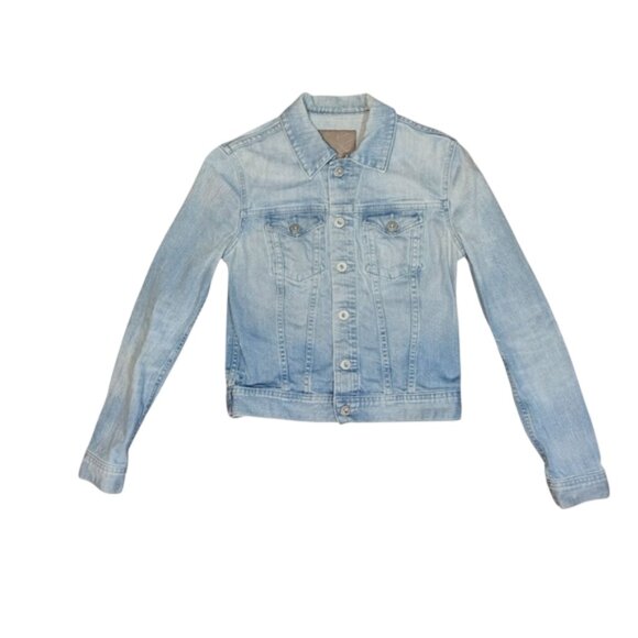 AG Adriano Goldschmied Robyn light wash denim jacket XS - Picture 3 of 7